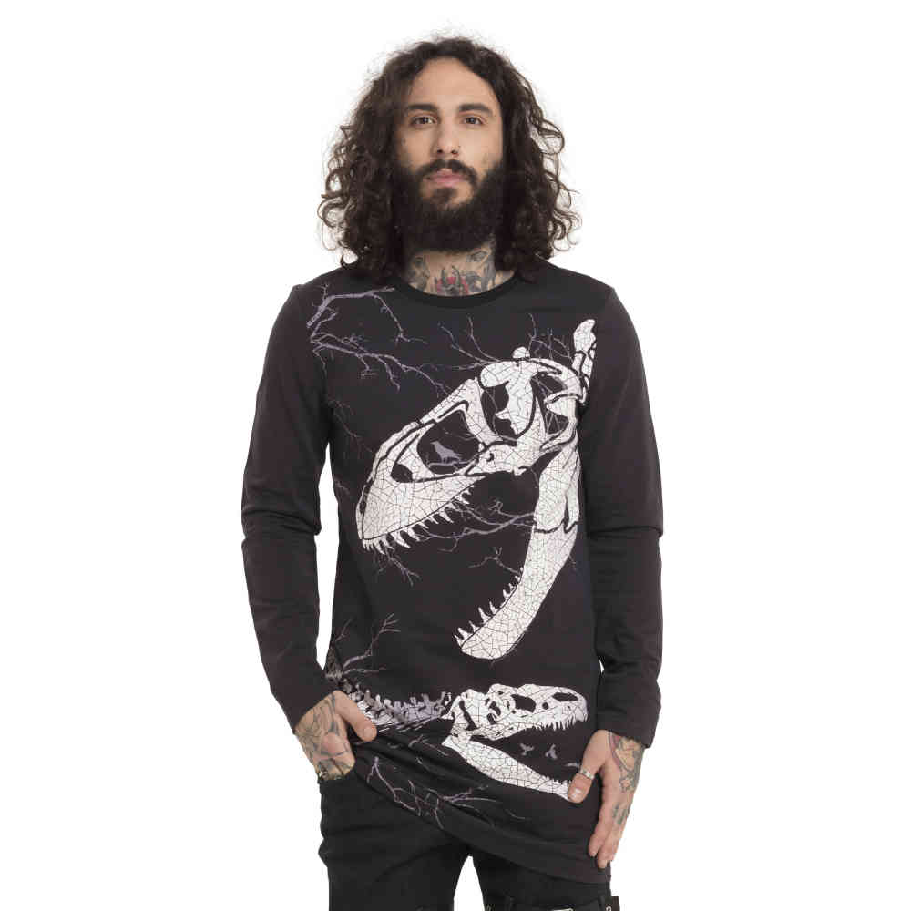 Jawbreaker - Dino Bones Longsleeve shirt - Zwart